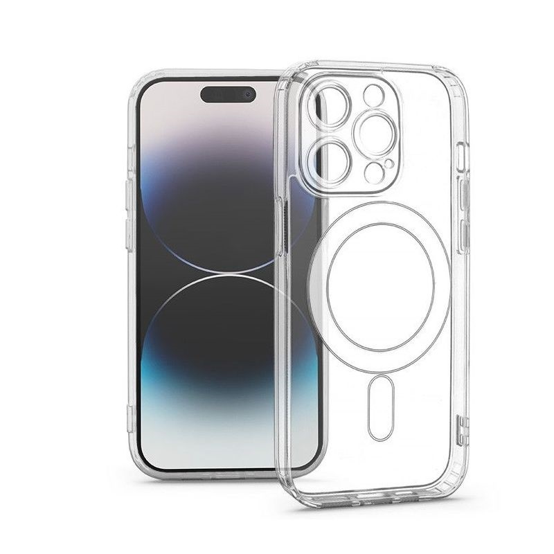 Haffner HF185632 Apple iPhone 14 Pro Clear Mag Cover kameravédős átlátszó szilikon tok