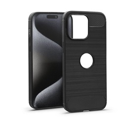 Haffner HF212017 Apple iPhone 15 Pro Max Carbon fekete szilikon tok