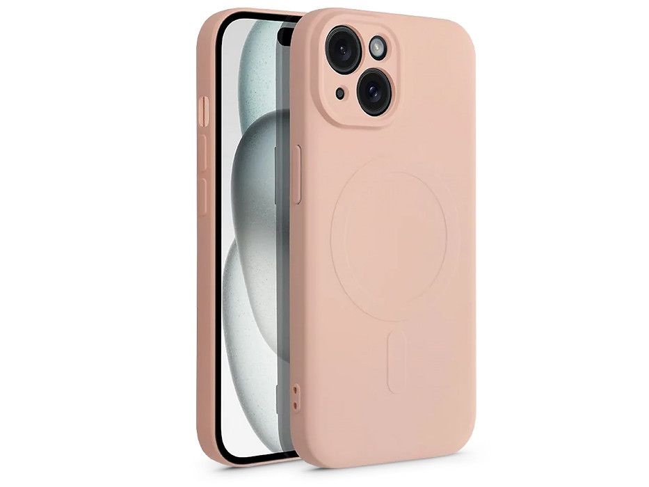 Haffner HF229091 Apple iPhone 15 Mag Cover rózsaszín szilikon hátlap