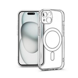 Haffner HF229114 Apple iPhone 15 Clear Mag Cover kameravédős átlátszó szilikon tok