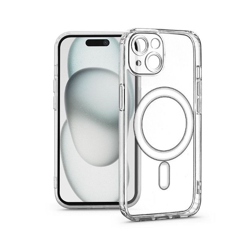 Haffner HF229114 Apple iPhone 15 Clear Mag Cover kameravédős átlátszó szilikon tok