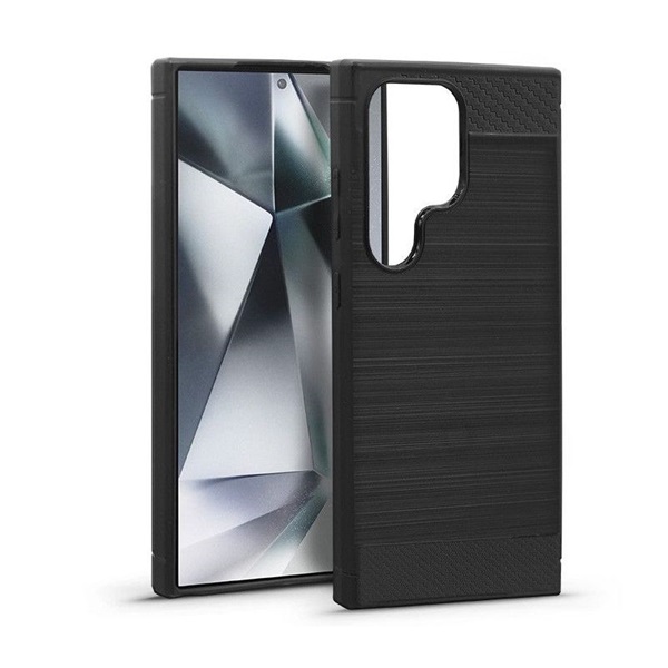 Haffner HF233067 Samsung SM-S928 Galaxy S24 Ultra Carbon fekete szilikon tok