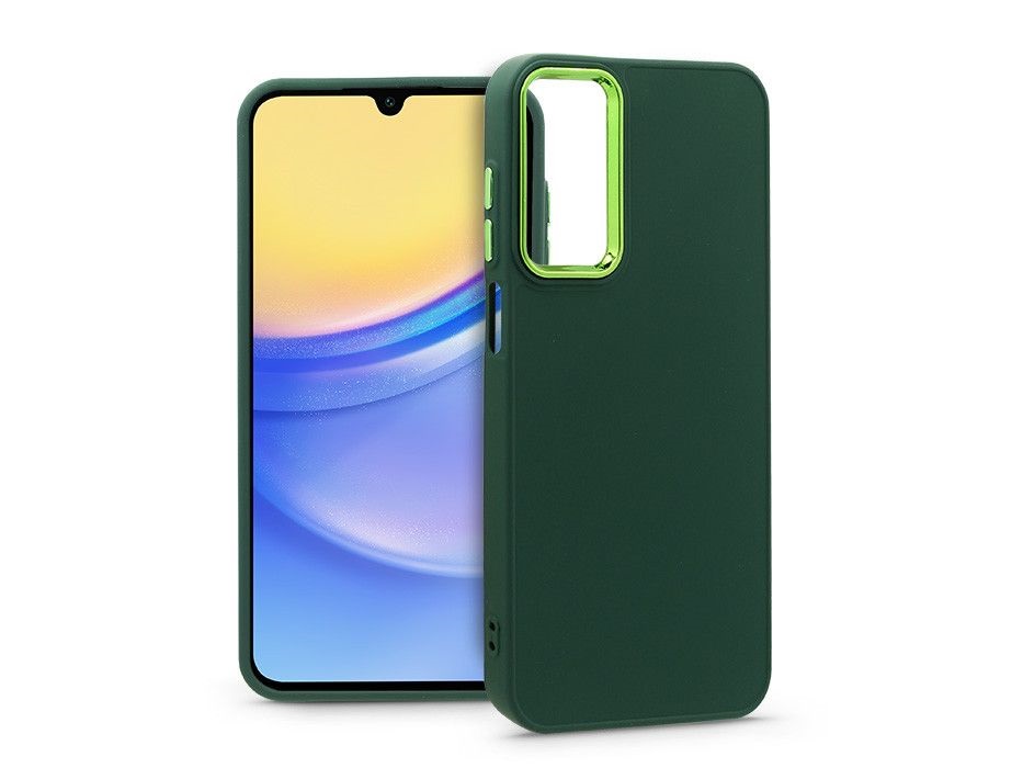 Haffner HF240263 Samsung Galaxy A15 4G/A15 5G Frame zöld szilikon hátlap