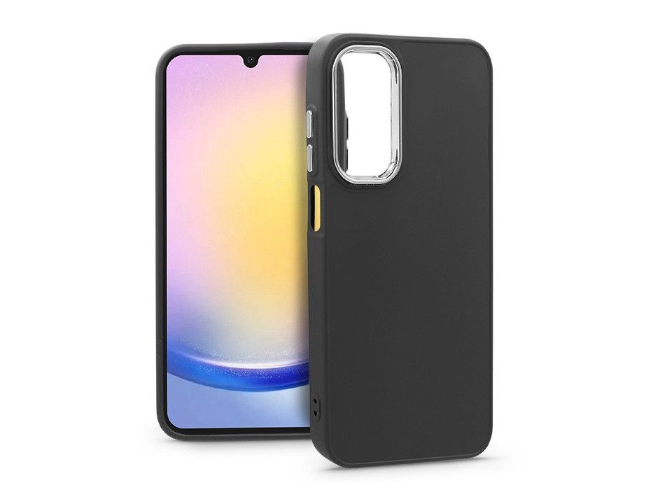 Haffner HF254918 Samsung Galaxy A25 5G Frame fekete szilikon hátlap