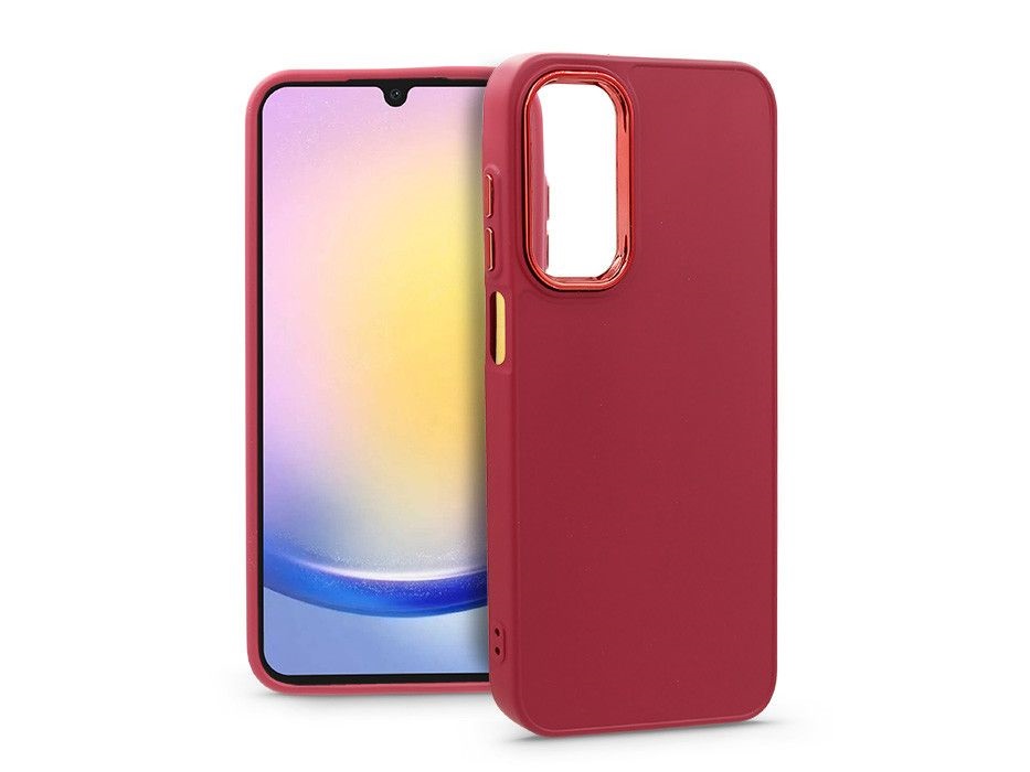 Haffner HF254949 Samsung Galaxy A25 5G Frame magenta szilikon hátlap
