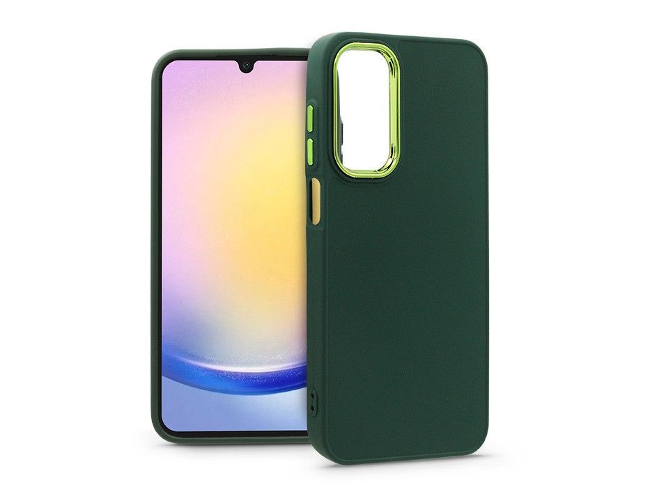 Haffner HF254956 Samsung Galaxy A25 5G Frame zöld szilikon hátlap
