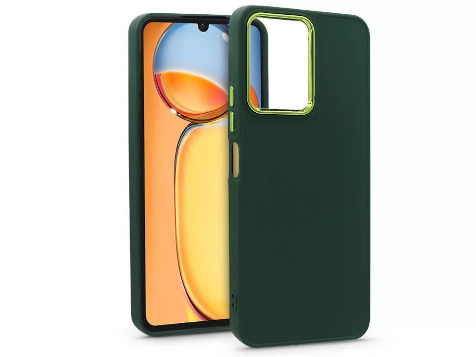 Haffner HF256646 Xiaomi Redmi 13C Frame zöld szilikon hátlap