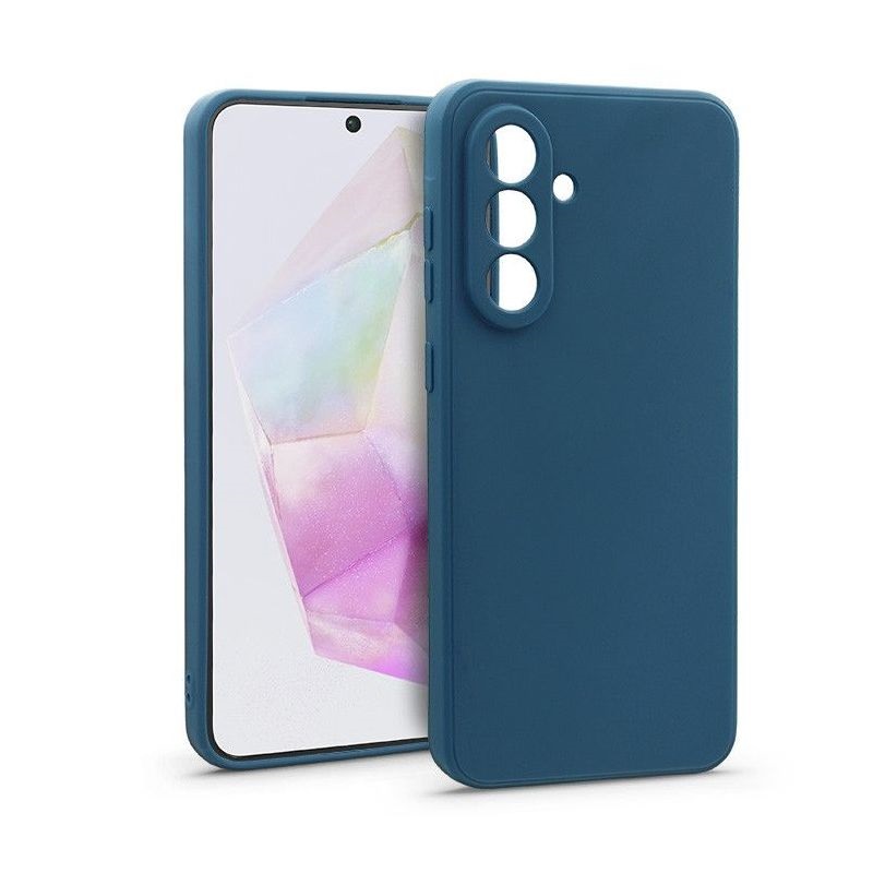 Haffner HF271533 Samsung SM-A356 Galaxy A35 5G kék Matt szilikon tok