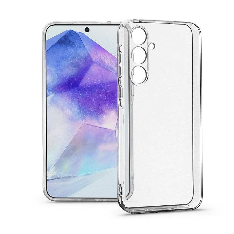 Haffner HF272127 Samsung SM-A556 Galaxy A55 5G Clear Case kameravédős átlátszó szilikon tok