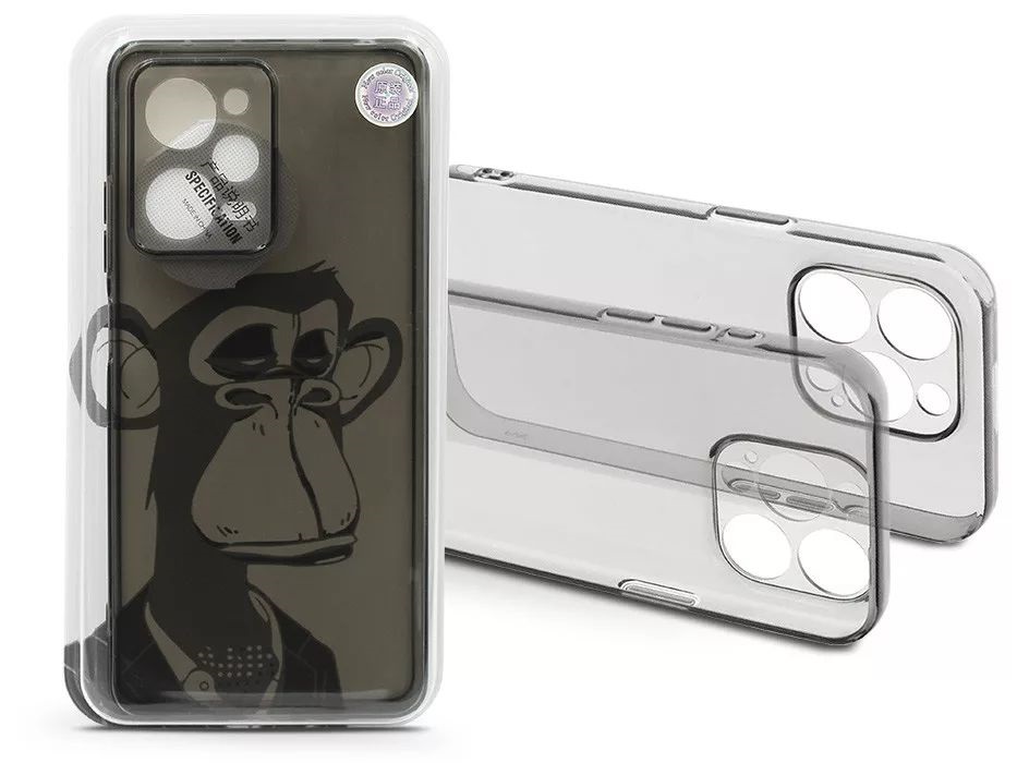 Haffner HF272615 Xiaomi Redmi Note 12 Pro 5G/Poco X5 Pro 5G Gray Monkey átlátszó szilikon hátlap