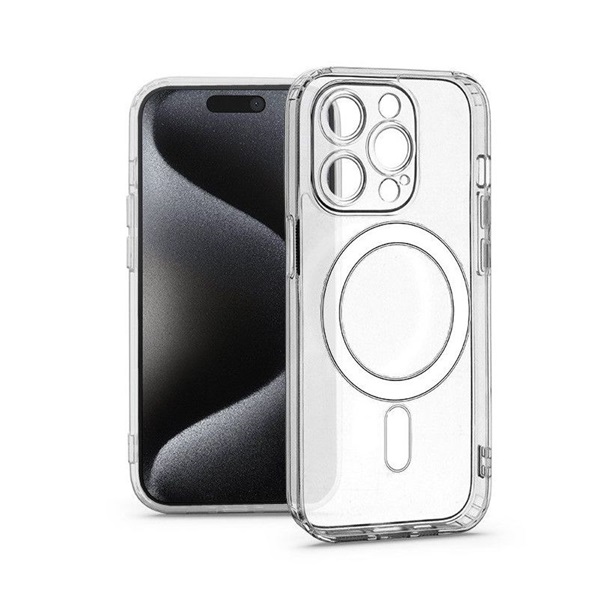 Haffner HF277184 Apple iPhone 15 Pro Frost Mag Cover kameravédős átlátszó szilikon tok