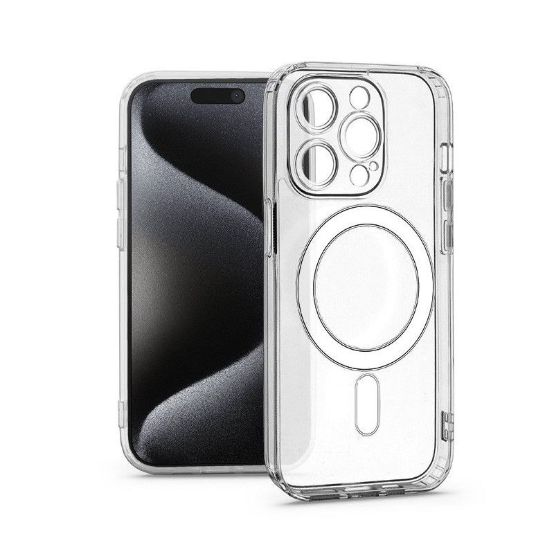 Haffner HF277184 Apple iPhone 15 Pro Frost Mag Cover kameravédős átlátszó szilikon tok