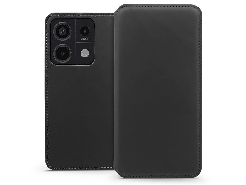 Haffner HF277665 Xiaomi Redmi Note 13 Pro 5G/Poco X6 5G Dual Pocket Flip fekete bőrtok