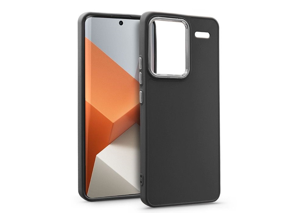 Haffner HF279959 Xiaomi Redmi Note 13 Pro+ 5G Frame fekete szilikon hátlap