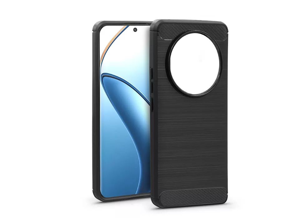 Haffner HF303401 Realme 12 Pro/12 Pro+ 5G Carbon fekete szilikon tok