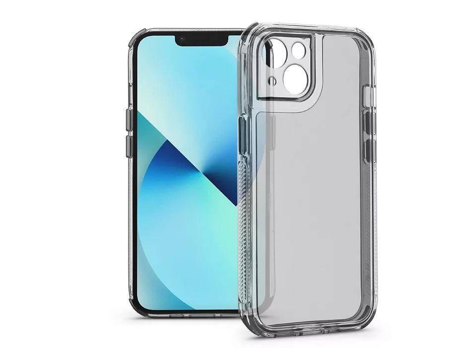 Haffner HF324109 Apple iPhone 13 Matrix Clear kameravédős átlátszó szilikon tok