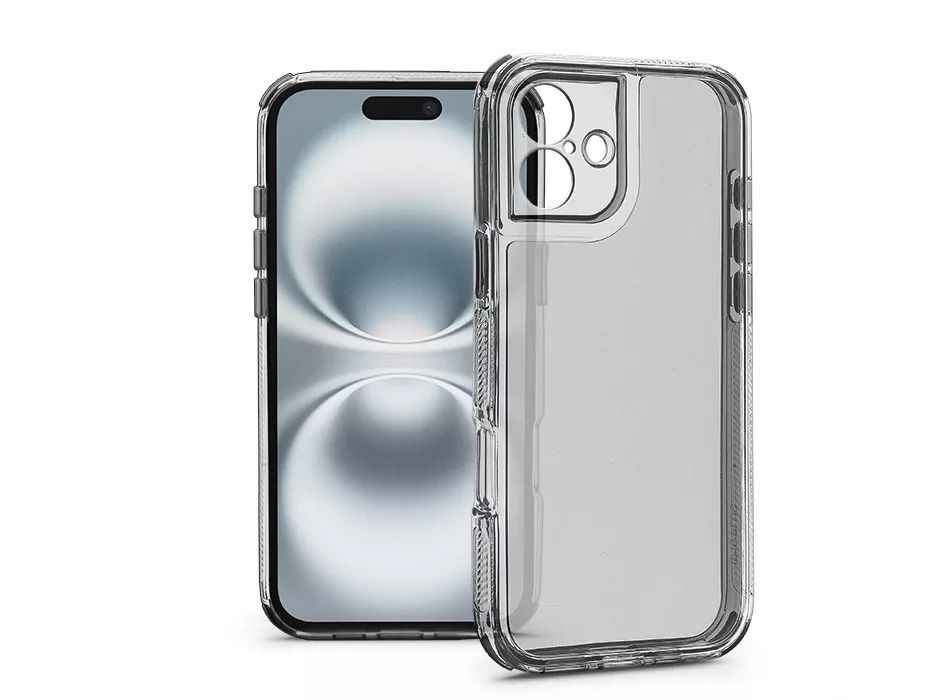 Haffner HF324666 Apple iPhone 16 Matrix Clear kameravédős átlátszó szilikon tok