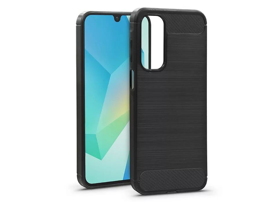Haffner HF330339 Samsung SM-A165 Galaxy A16 4G/A16 5G Carbon fekete szilikon tok