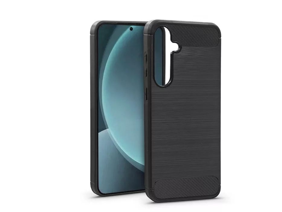 Haffner HF339967 Samsung SM-S937 Galaxy S25 Carbon fekete szilikon tok