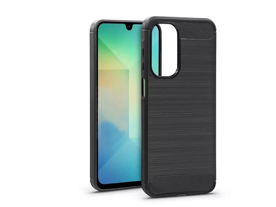 Haffner HF357145 Samsung SM-A266 Galaxy A26 5G Carbon fekete szilikon tok
