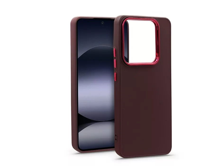 Haffner HF367649 Xiaomi Redmi Note 14 4G/Note 14 5G Frame szilikon tok bíbor