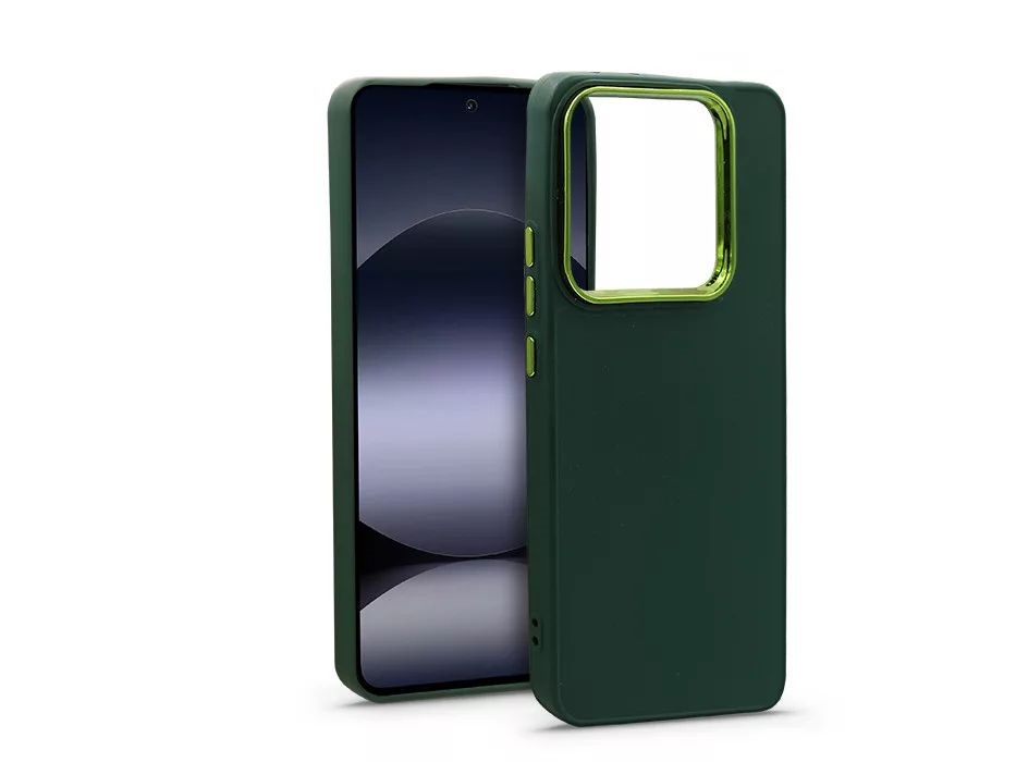 Haffner HF367755 Xiaomi Redmi Note 14 4G/Note 14 5G Frame zöld szilikon tok