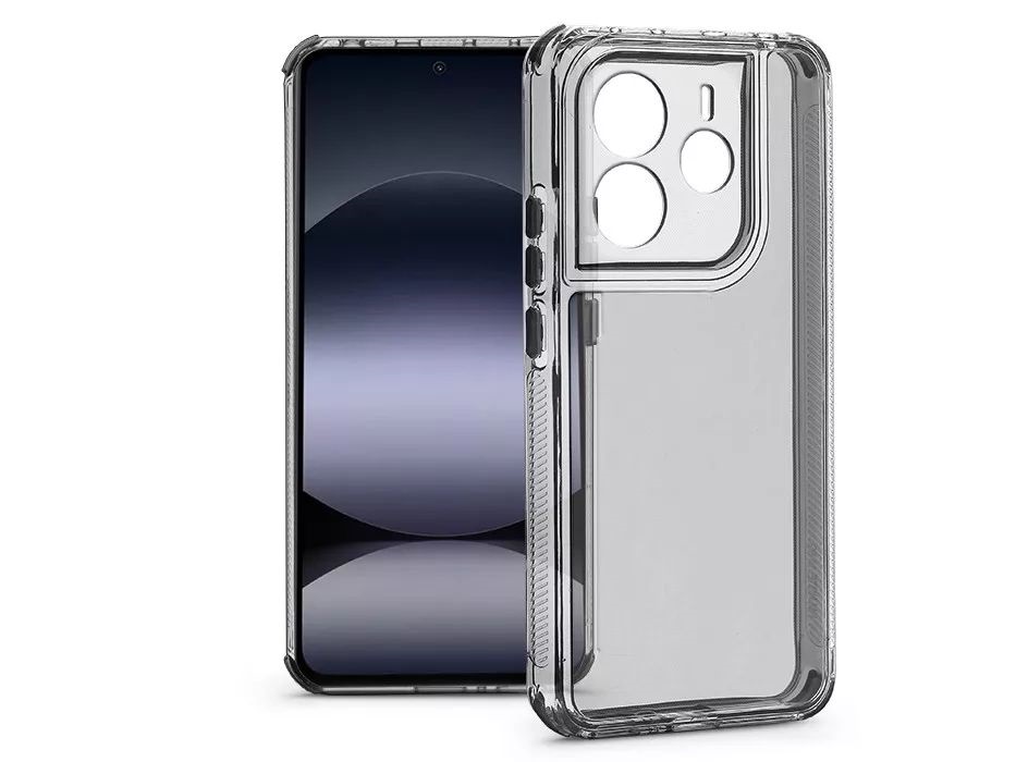 Haffner HF370618 Xiaomi Redmi Note 14 4G/Note 14 5G Matrix Clear kameravédős átlátszó szilikon tok