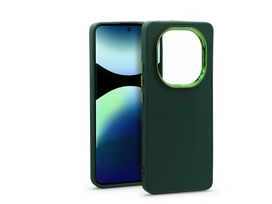 Haffner HF372346 Xiaomi Redmi Note 14 Pro 5G/Note 14 Pro+ 5G Frame zöld szilikon tok