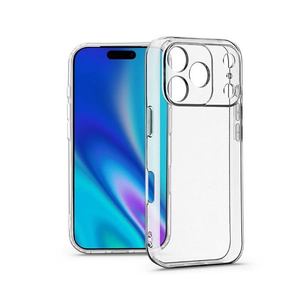 Haffner HF407208 Apple iPhone 17 Pro Clear Case kameravédős átlátszó szilikon tok