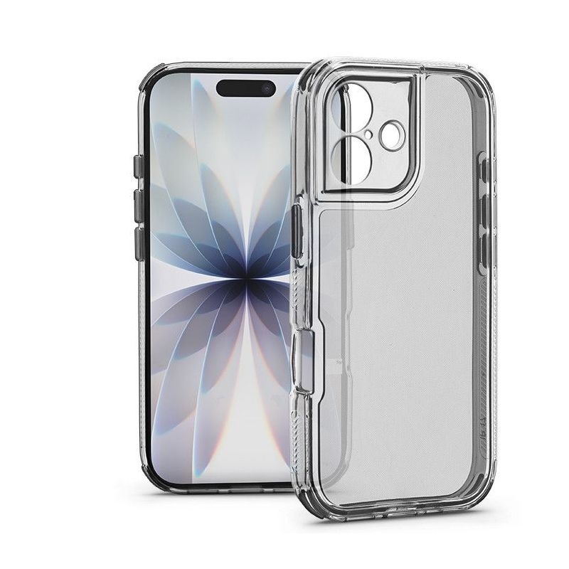 Haffner HF454134 Apple iPhone 17 Matrix Clear kameravédős átlátszó szilikon tok