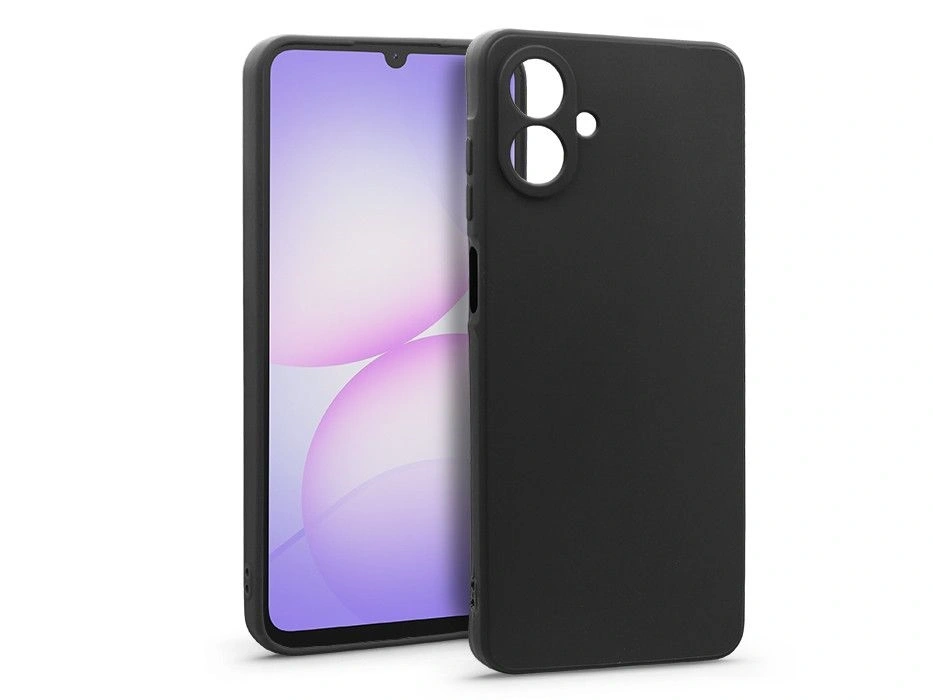 Haffner HF557724 Samsung SM-A075 Galaxy A07 4G Matt szilikon fekete tok