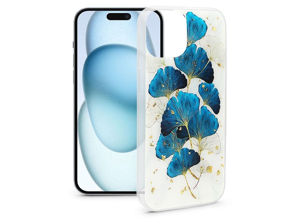 Haffner HF632715 Apple iPhone 15 Plus Gold Glam mintás szilikon hátlap