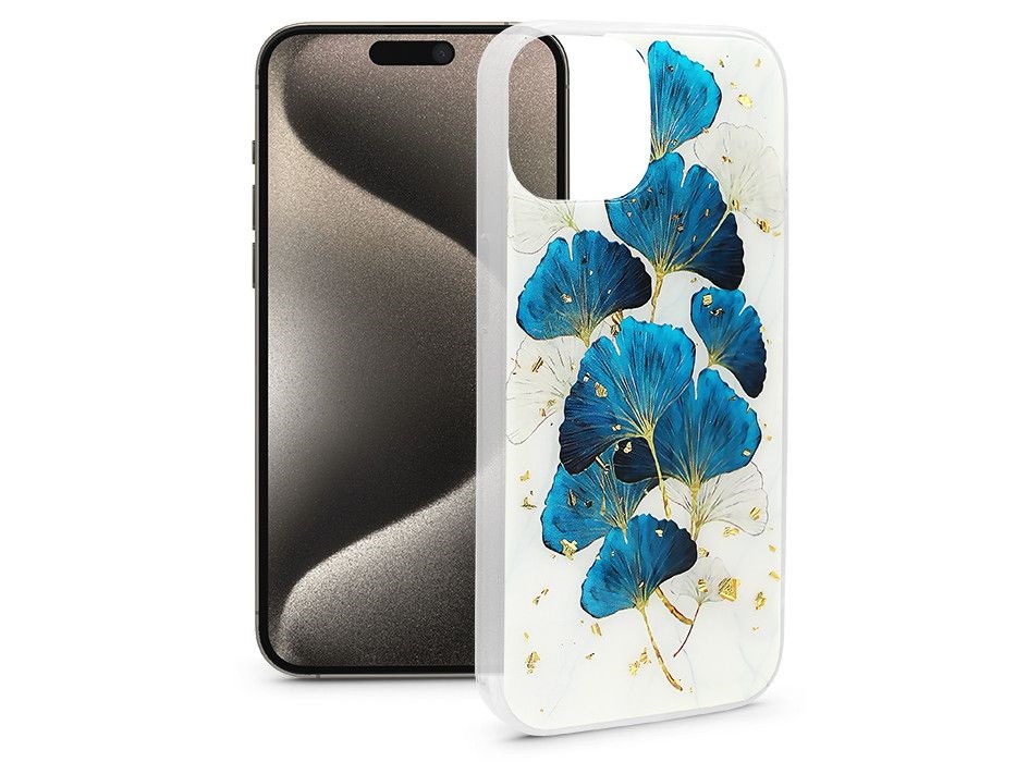 Haffner HF632715 Apple iPhone 15 Pro Max Gold Glam mintás szilikon hátlap