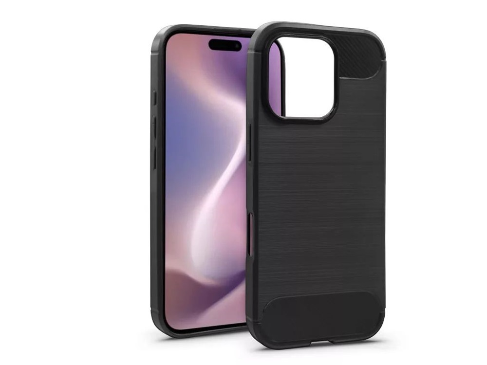 Haffner HF782440 Carbon Apple iPhone 16 Pro fekete szilikon hátlap