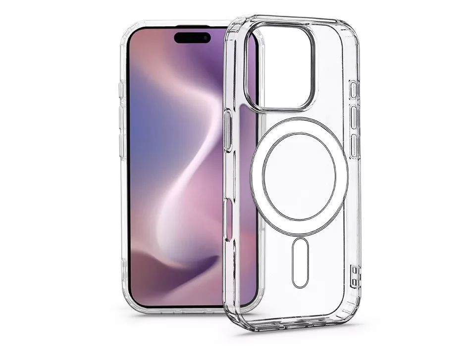 Haffner HF785427 Apple iPhone 16 Pro Anti Shock MagSafe átlátszó szilikon tok