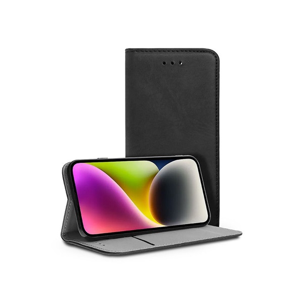 Haffner PT-6611 A136U Galaxy A13 5G/Galaxy A04s fekete műbőr oldalra nyíló tok