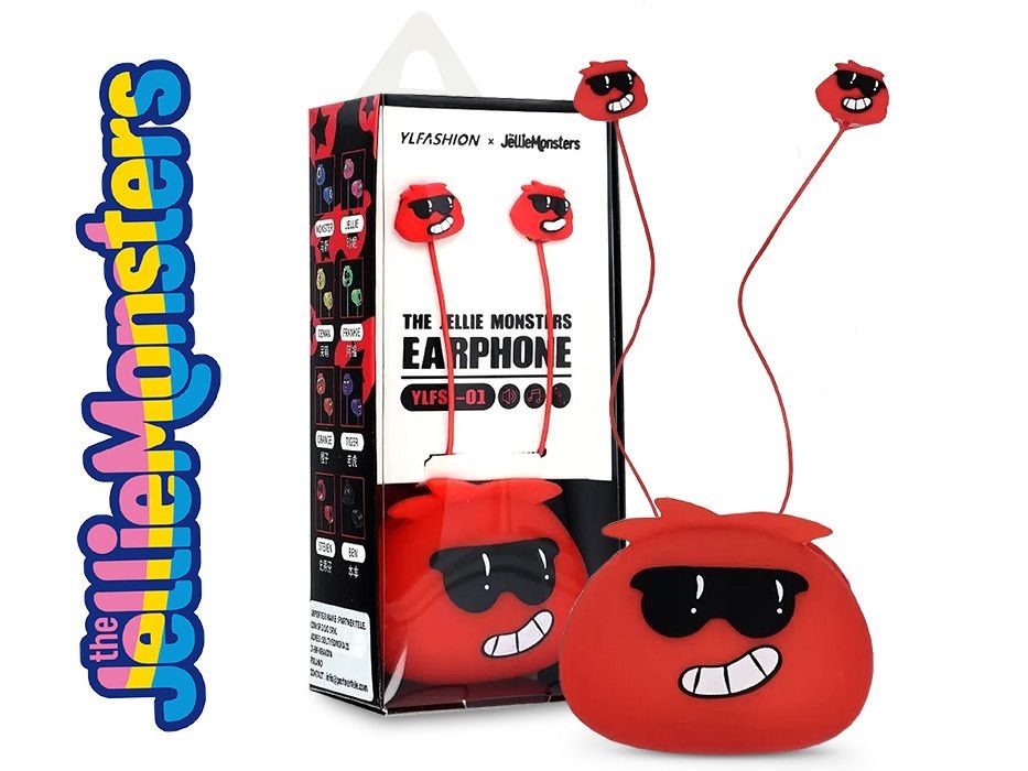Haffner PT-6637 Jellie Monsters piros fülhallgató