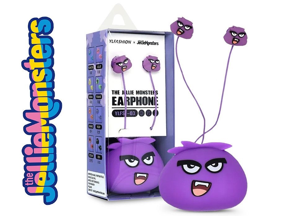 Haffner PT-6638 Jellie Monsters lila fülhallgató