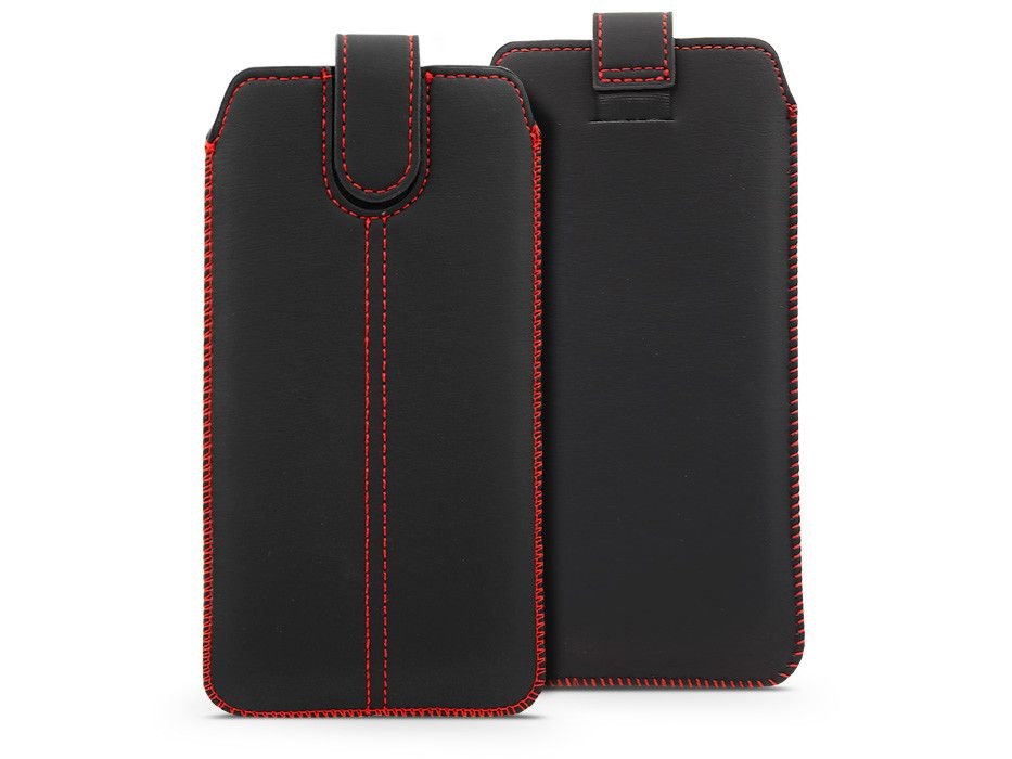 Haffner PT-6670 Ultraslim univerzális (158x89mm) fekete műbőr tok