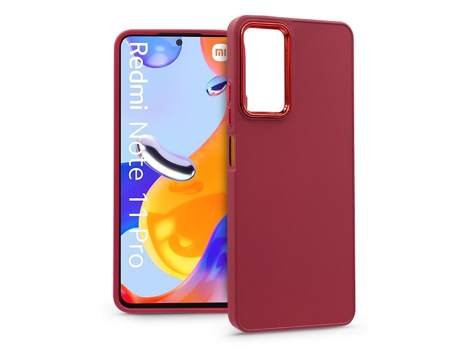 Haffner PT-6709 Xiaomi Redmi Note 11 Pro/11 Pro 5G magenta szilikon hátlap