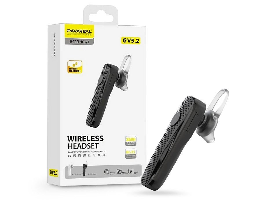 Haffner PT-6771 BT-27 fekete Bluetooth headset