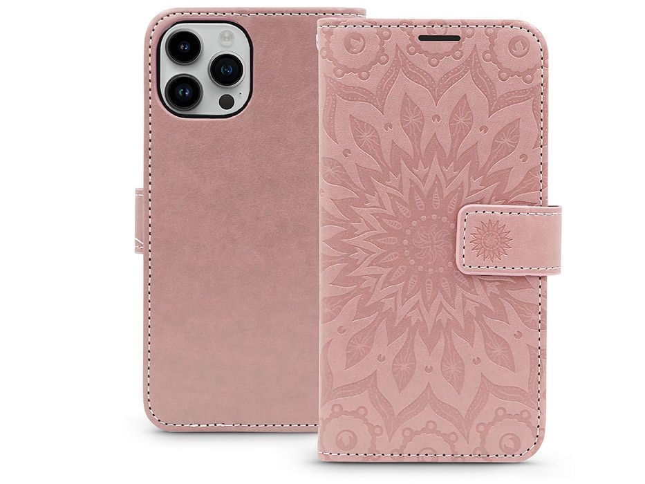 Haffner PT-6787 Apple iPhone 15 Pro rose gold Mezzo Book Flip bőrtok