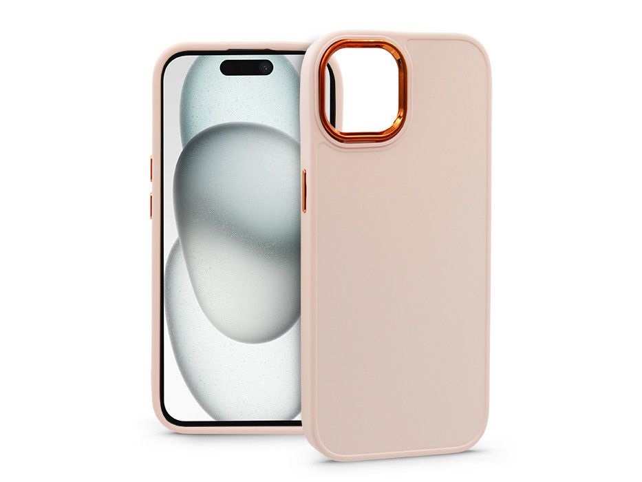 Haffner PT-6829 Apple iPhone 15 Frame pink szilikon hátlap
