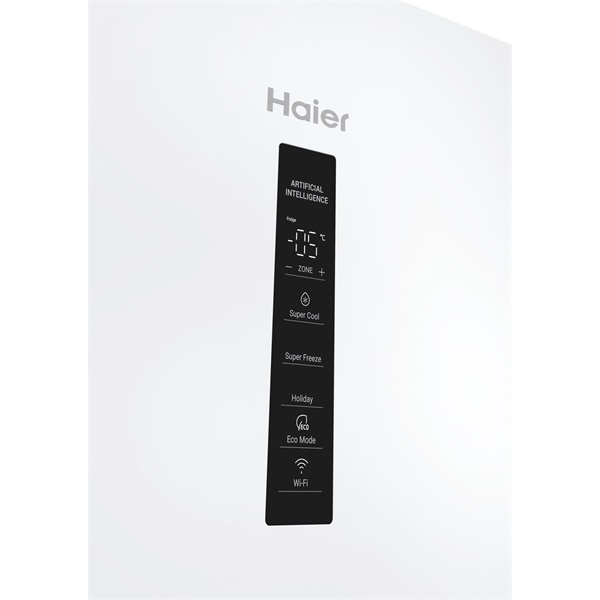 Haier EHD3PWDNPW18 fehér, alulfagyasztós, Hűtő:235L, Fagyasztó:117L, Total No frost hűtőszekrény