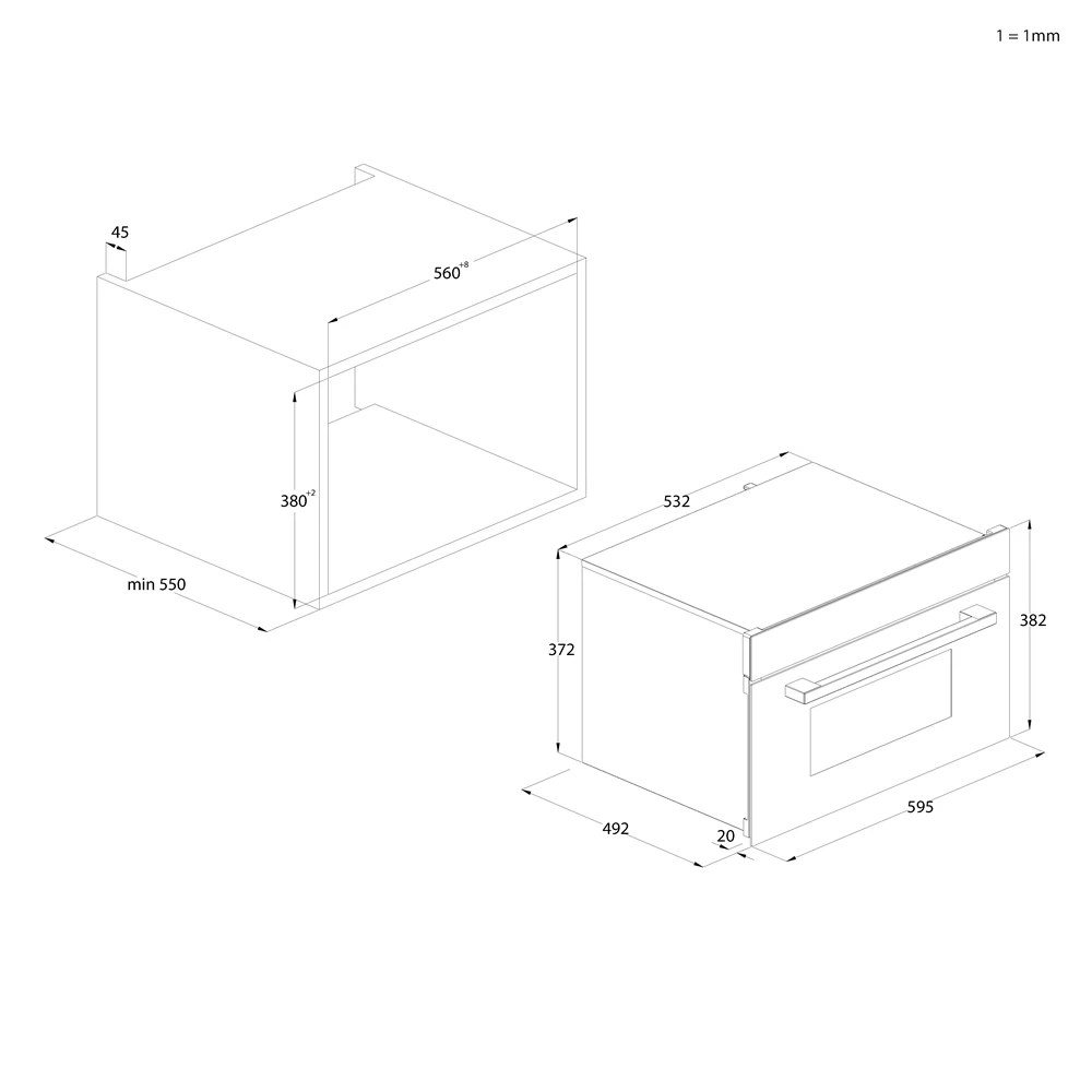 Haier H38DMWID46NB 900W 34L fekete beépíthető mikrohullámú sütő
