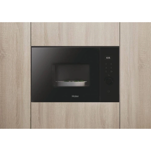 Haier H38FMWID627N 900W 25L fekete beépíthető mikrohullámú sütő