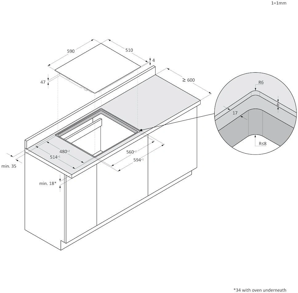 Haier HAIF64IRB1S indukciós, beépíthető, főzőzóna:4,  főzőlap