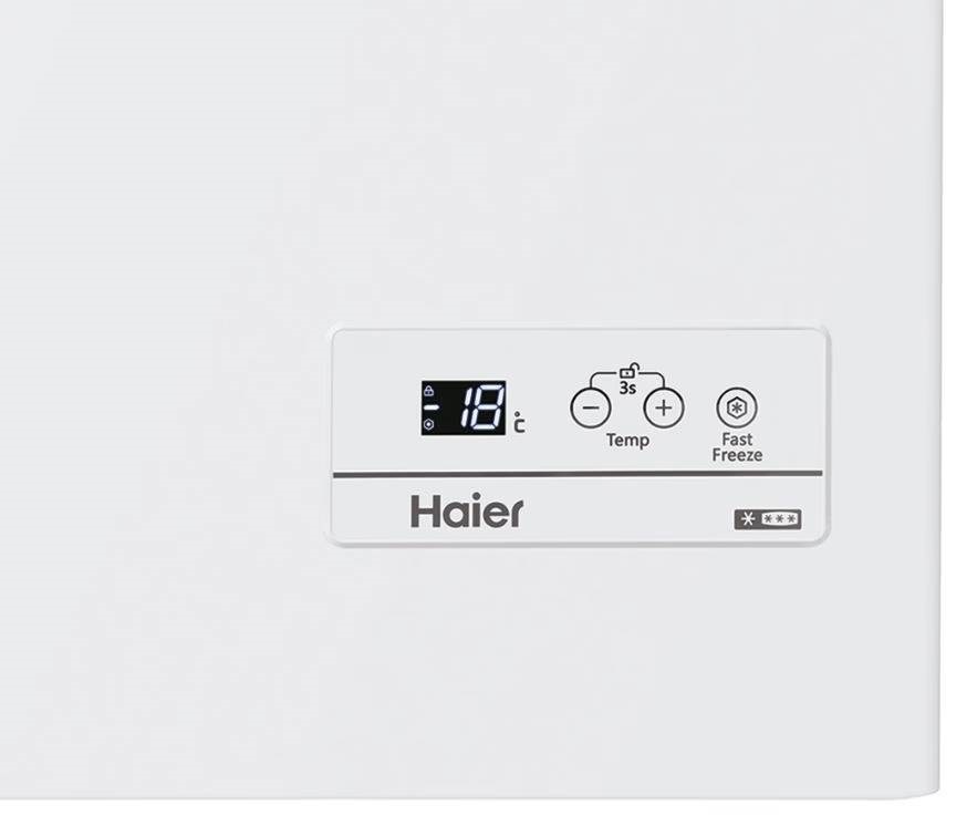 Haier HCE200E fehér, Fagyasztó:196L, fagyasztóláda