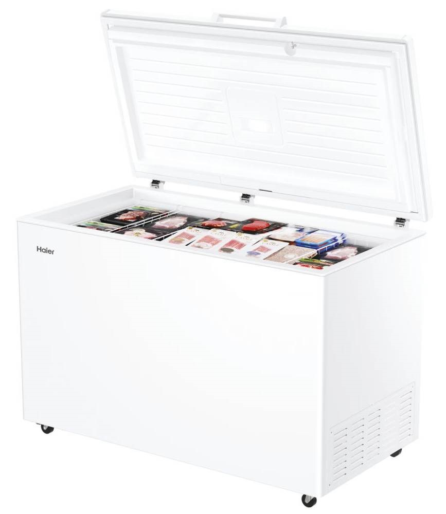 Haier HCE420E fehér, Fagyasztó:418L, fagyasztóláda