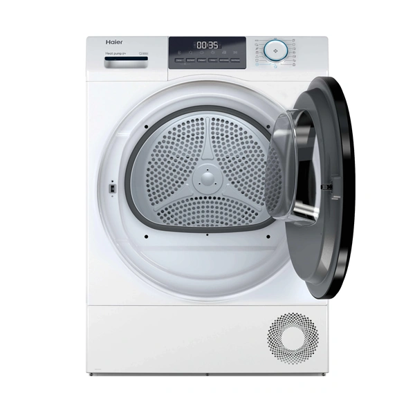 Haier HD80-E929E-S fehér-fekete, 8kg, hőszivattyús szárítógép